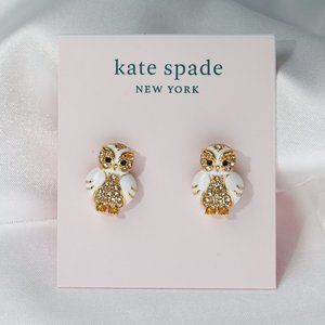 Kate Spade Star Bright Owl Earrings (Includes Dust Bag)